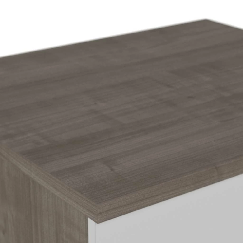 Ridgeley 28W 2 Drawer Lateral File Cabinet In Silver Maple & Pure White - Bestar 152600-000144 - Image 10