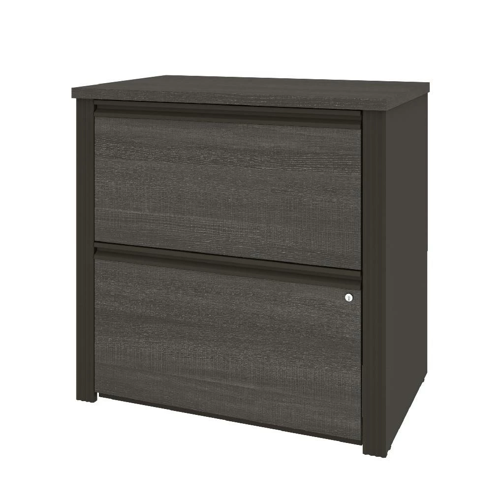 Prestige + 30" Lateral File In Bark Gray & Slate - Bestar 99630-000047