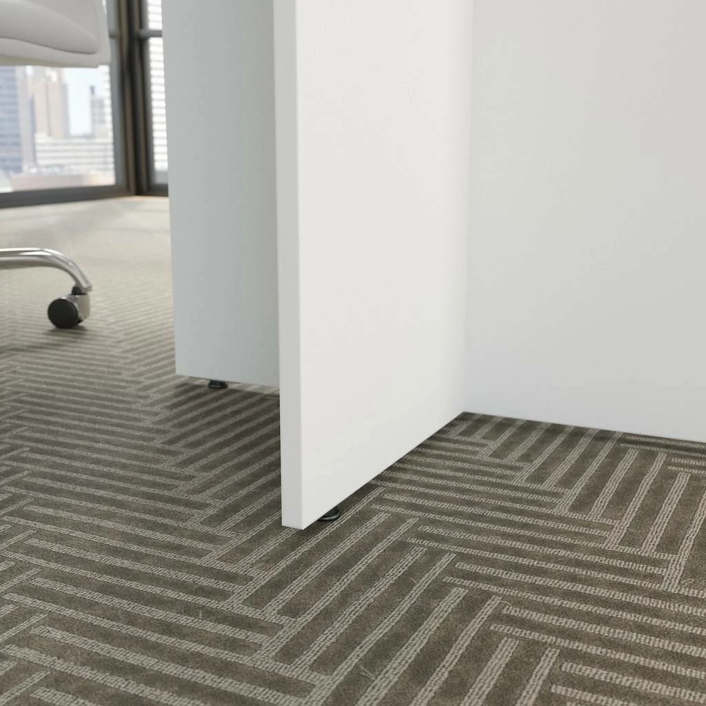 Bush Business Furniture 42W Round Conference Table With Wood Base In White - Bush Business Furniture 99TB42RWH - Image 5