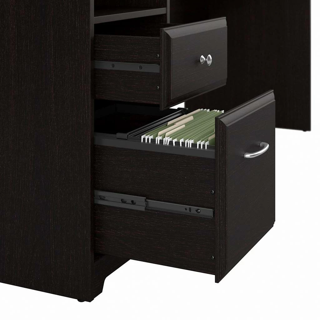 Cabot 72W Computer Desk With Hutch And Drawers In Espresso Oak - Bush Furniture CAB049EPO - Image 12