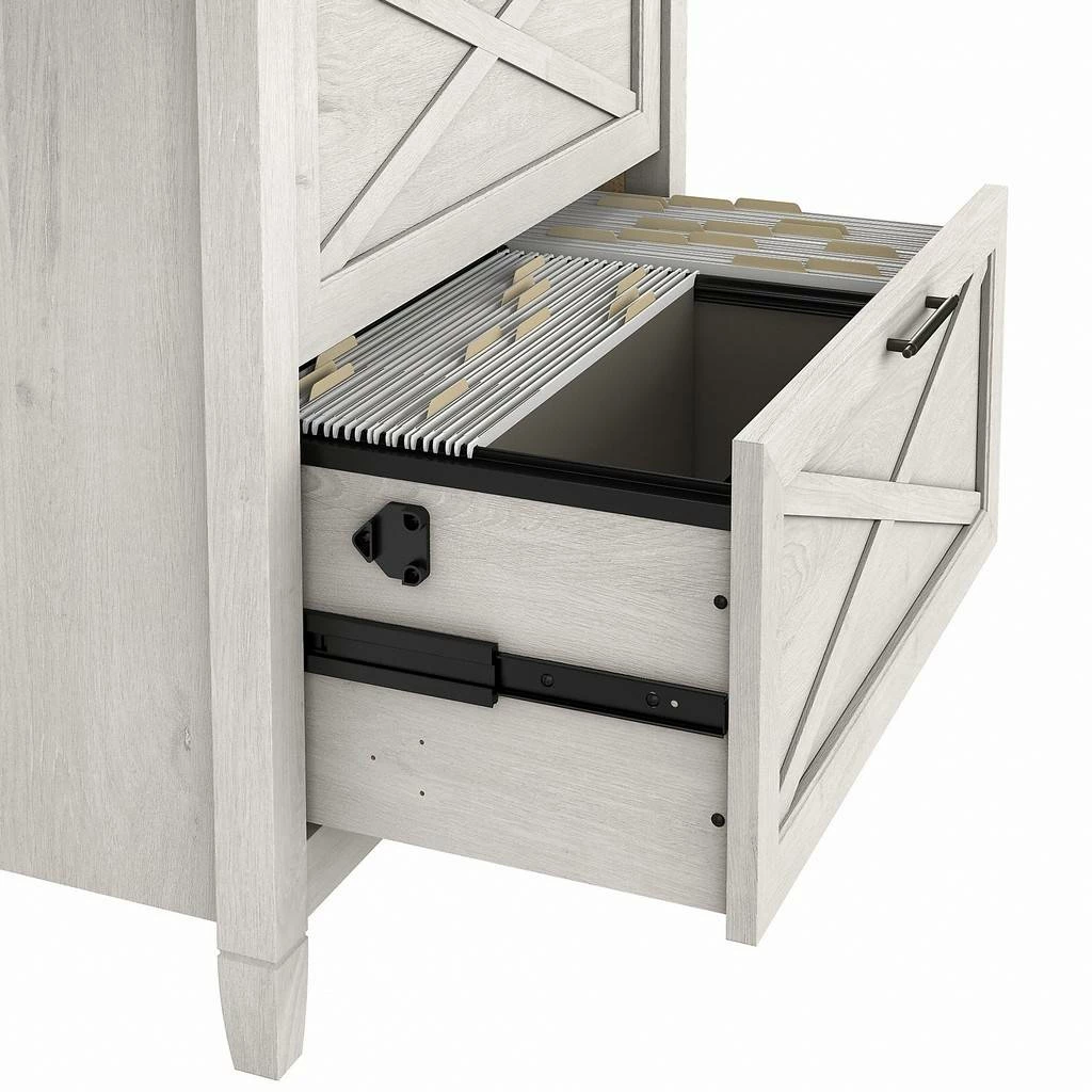 Bush Furniture Key West 2 Drawer Lateral File Cabinet In Linen White Oak - Bush Furniture KWF130LW-03 - Image 4