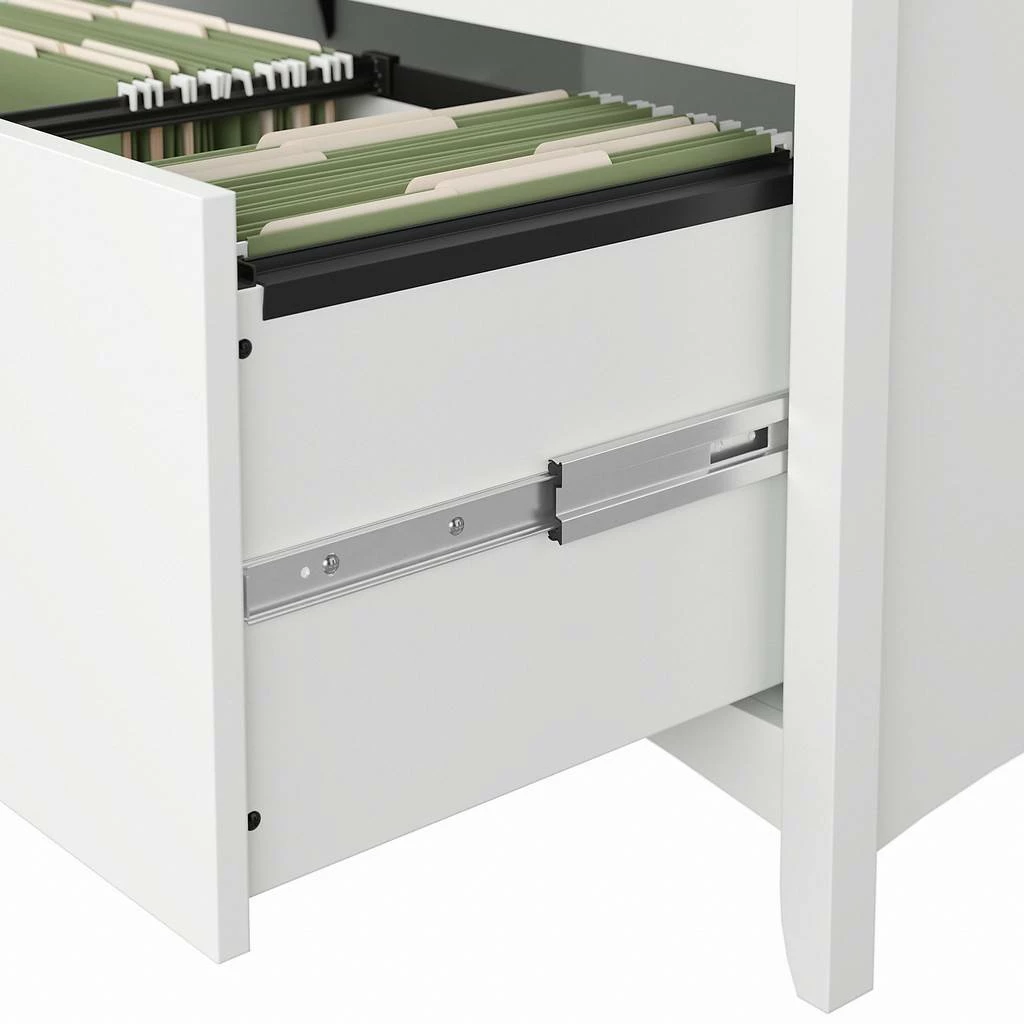 Bush Furniture Salinas 2 Drawer Lateral File Cabinet In Pure White And Shiplap Gray - Bush Furniture SAF132G2W-03 - Image 5