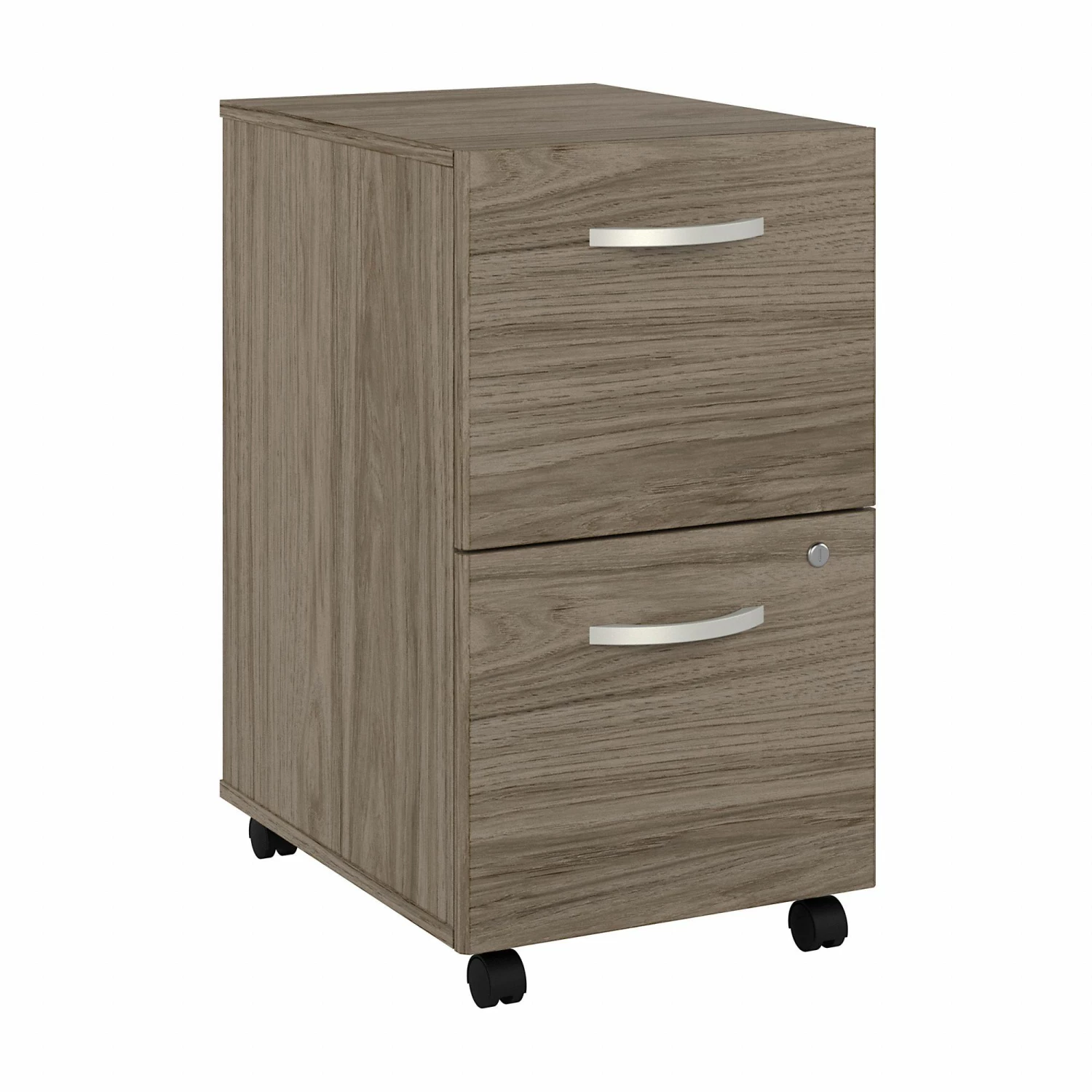 Bush Business Furniture Studio C 2 Drawer Mobile File Cabinet In Modern Hickory - Bush Business Furniture SCF116MHSU
