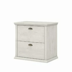 Bush Furniture Yorktown 2 Drawer Lateral File Cabinet In Linen White Oak - Bush Furniture WC40480-03