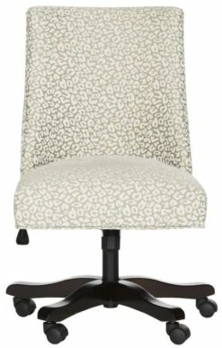 Scarlet Desk Chair In White/Light Ginger - Safavieh MCR1028A