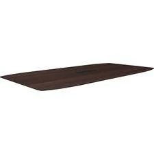 Lorell Relevance 94" Rectangular Tabletop - 94" X 48"1" - Knife Edge - Material: Polyvinyl Chloride (PVC) Edge, Powder Coated Steel Leg - Finish: Espresso - LLR18232