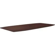 Lorell 72" Rectangular Conference Tabletop - 72" X 36"1" - Knife Edge - Material: Polyvinyl Chloride (PVC) Edge, Powder Coated Steel Leg - Finish: Espresso - LLR18233