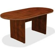 Lorell Chateau Conference Table - 0.1" Edge, 36" X 72" X 30" , 1.5" Top - Reeded Edge - Finish: Cherry Laminate - LLR34374