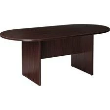 Lorell Prominence Racetrack Conference Table - 72" X 36" X 29"Table, 1" Top, 0.1" Edge - Material: Particleboard, Thermofused Melamine (TFM) - Finish: Espresso - LLRPT7236ES