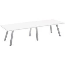 Special-T 42x108 AIM XL Conference Table - Laminated Top - 108" Table Top Width X 42" Table Top Depth - 29" Height - Assembly Required - Designer White - SCTAIMXL42108DW