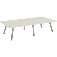 Special-T 60x108 AIM XL Conference Table - Laminated Top - 108" Table Top Width X 60" Table Top Depth - 29" Height - Assembly Required - Crisp Linen - SCTAIMXL60108CL