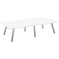 Special-T 60x108 AIM XL Conference Table - Laminated Top - 108" Table Top Width X 60" Table Top Depth - 29" Height - Assembly Required - Designer White - SCTAIMXL60108DW