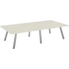 Special-T 60x120 AIM XL Conference Table - Laminated Top - 10 Ft Table Top Width X 60" Table Top Depth - 29" Height - Assembly Required - Crisp Linen - SCTAIMXL60120CL
