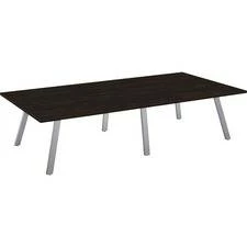 Special-T 60x120 AIM XL Conference Table - Laminated Top - 10 Ft Table Top Width X 60" Table Top Depth - 29" Height - Assembly Required - Ebony Recon - SCTAIMXL60120ER
