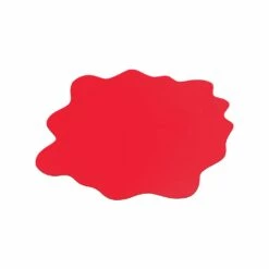 CraftTex Red Sploshmat Crafts, Kids And Classrooms Floor Mat For Hard Floor - 40" X 40" - Floortex CC124040PRV