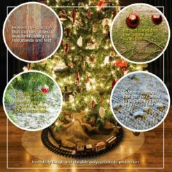 Floortex Christmas Tree Mat 24" Diameter - Floortex FC126020RT
