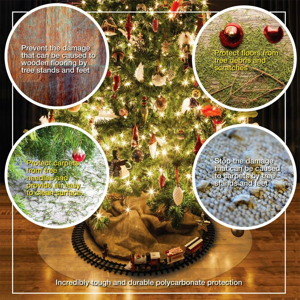 Floortex Christmas Tree Mat 24" Diameter - Floortex FC126020RT