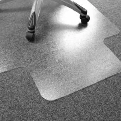 Ultimat Polycarbonate Lipped Chair Mat For Carpets Up To 1/2" - 48 X 60" - Floortex FR1115223LR