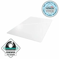 Advantagemat Vinyl Rectangular Chair Mat For Carpets Up To 1/4" - 48" X 118" - Floortex FR1130025EV