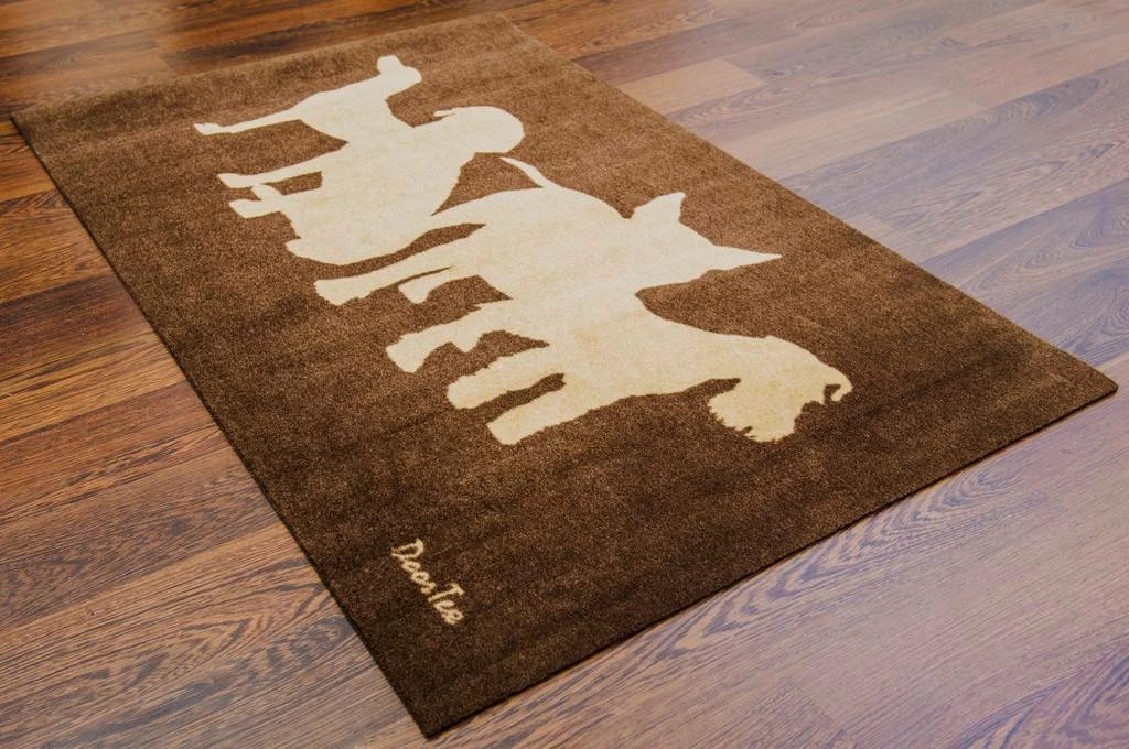 Doortex Dog Design Wash Room Mat -24" X 39" - Floortex FR4WR2439DBR