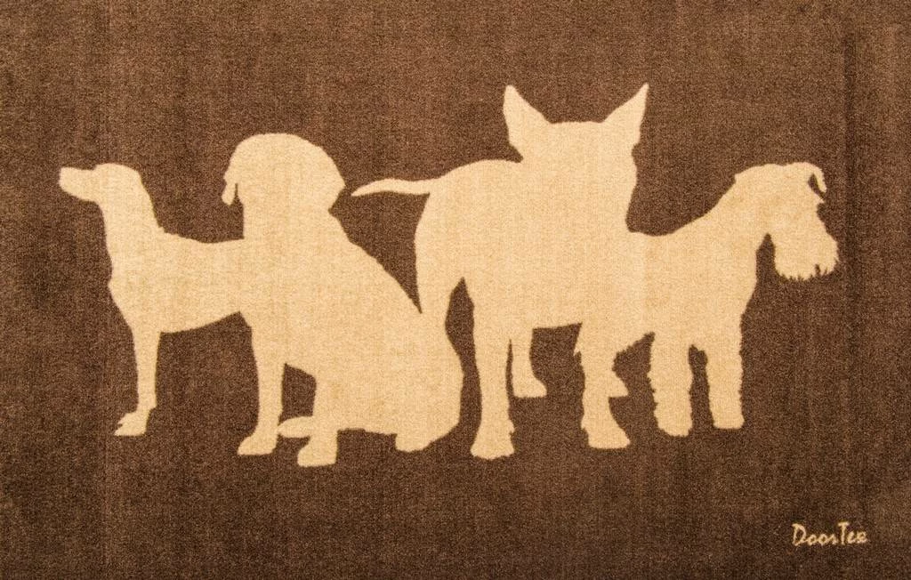 Doortex Dog Design Wash Room Mat -24" X 39" - Floortex FR4WR2439DBR - Image 2