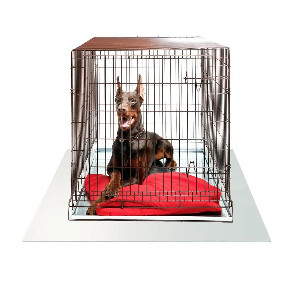 P-Tex Polycarbonate Dog Crate Floor Protector - 48" X 53" - Floortex FRCAGE134ER - Image 2