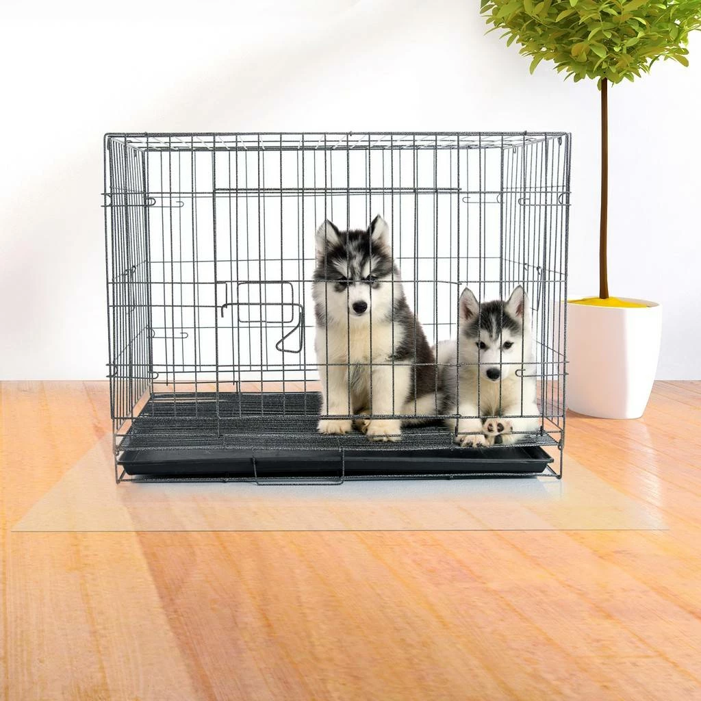 P-Tex Polycarbonate Dog Crate Floor Protector - 48" X 53" - Floortex FRCAGE134ER - Image 3