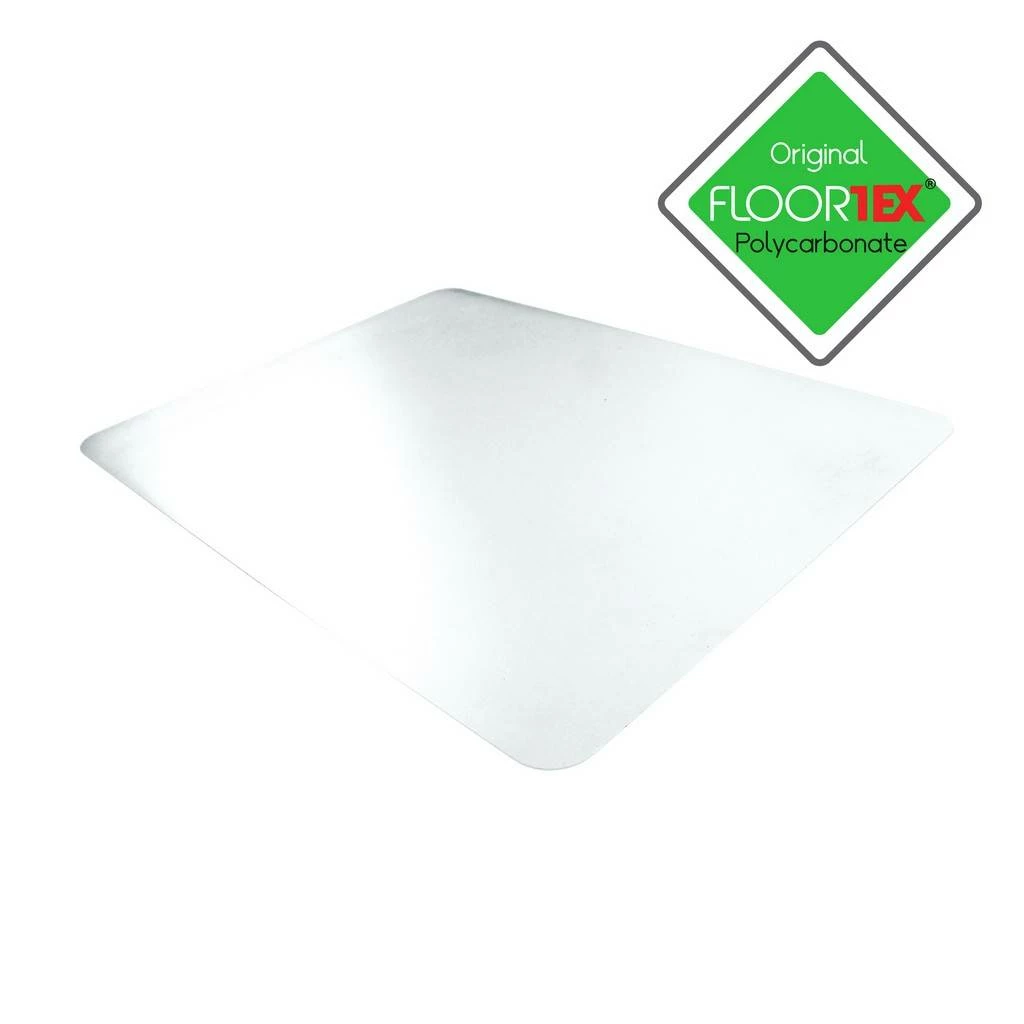 Desktex Polycarbonate Rectangular Desk Pad - 29" X 59" - Floortex FRDE2949RA