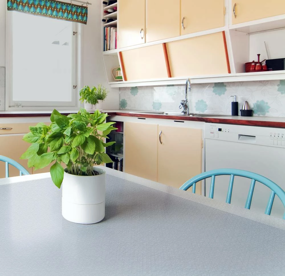 Hometex Anti-Microbial Vinyl Table Pad Rectangular - 36" X 60" - Floortex FRHMTP15090EV - Image 5