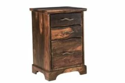 Abbey 3-drawer Live Edge Wood Filing Cabinet In Bison Brown - TF164401AB