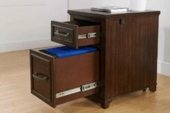 Del Mar File Cabinet With Fingerprint Lock In Coffee Walnut - Martin Svensson 7102809