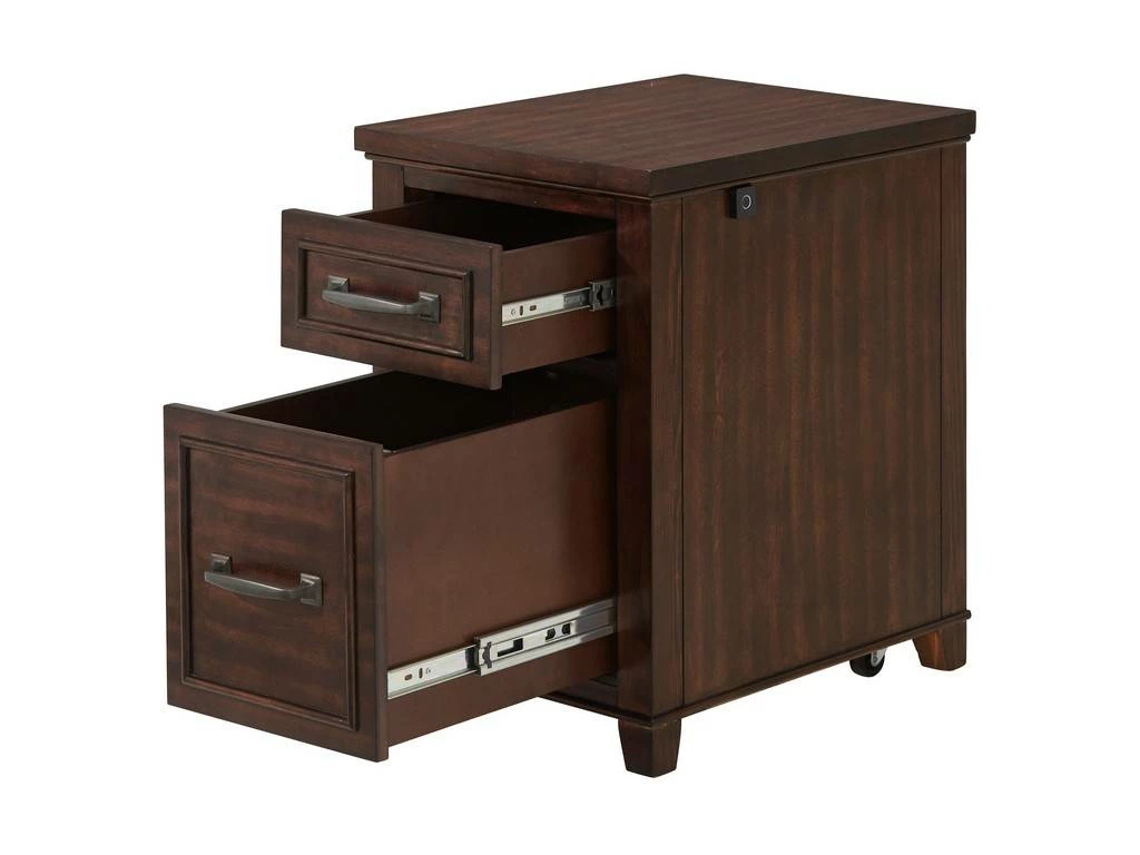 Del Mar File Cabinet With Fingerprint Lock In Coffee Walnut - Martin Svensson 7102809 - Image 4