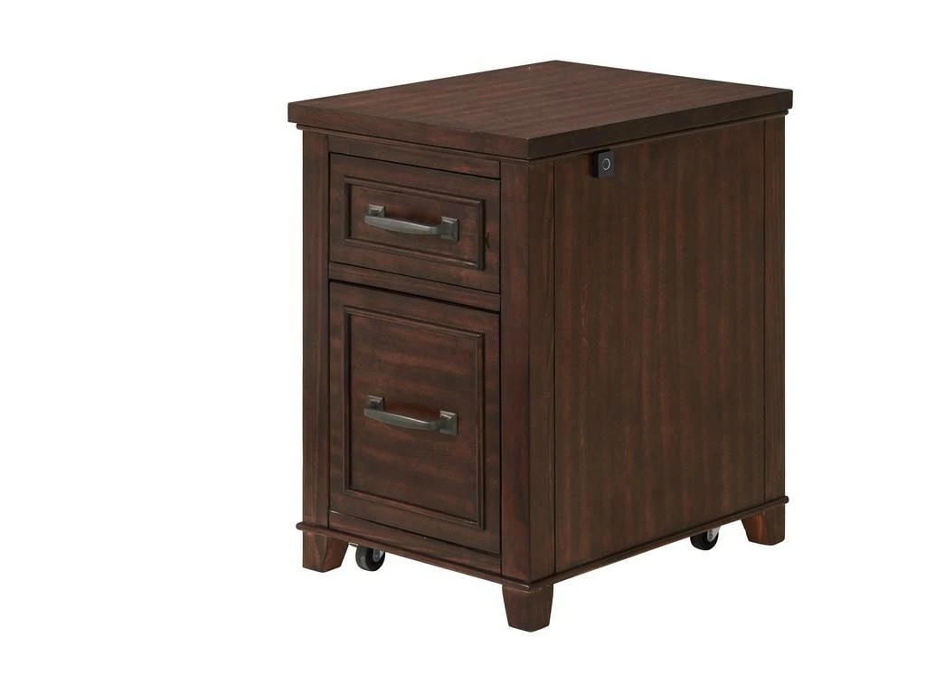 Del Mar File Cabinet With Fingerprint Lock In Coffee Walnut - Martin Svensson 7102809 - Image 5