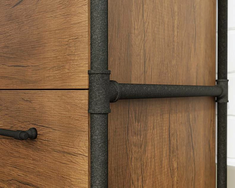 Iron City Lateral File Co In Checked Oak - Sauder 427135 - Image 2