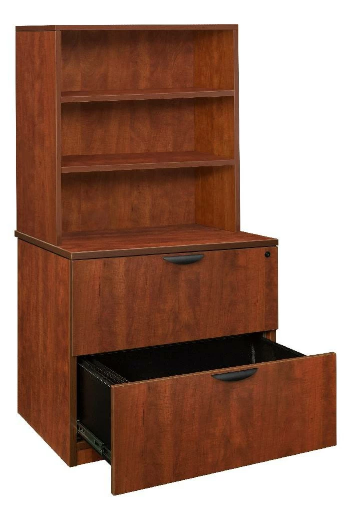 Legacy Lateral File W/ Open Hutch In Cherry - Regency LPLFH3665CH - Image 3