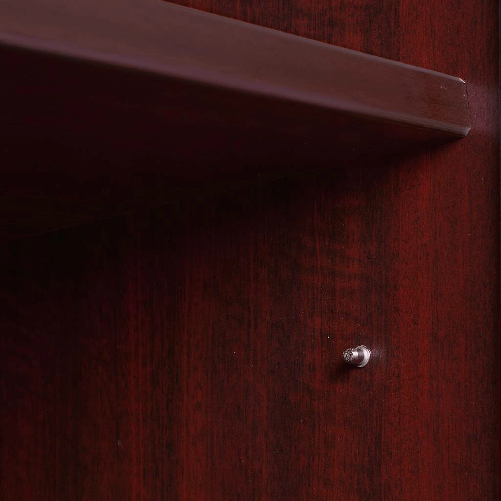 Legacy Stand Up Lateral File Quad W/ Bookcase End In Mahogany - Regency LSLFQUAD8546MH - Image 4