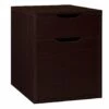 Niche Mod Freestanding Box File Pedestal W/ No Tools Assembly- Truffle - Regency NPBF19TF
