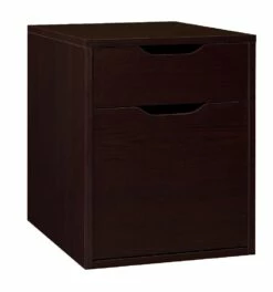 Niche Mod Freestanding Box File Pedestal W/ No Tools Assembly- Truffle - Regency NPBF19TF