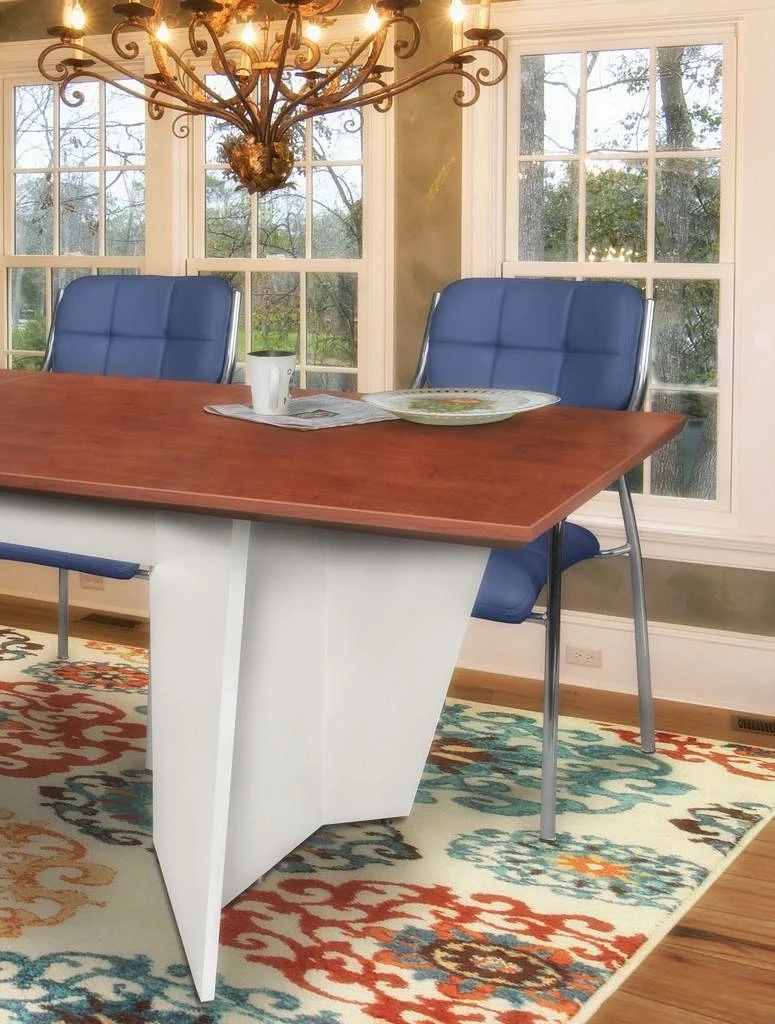 Array 120" Conference Table With Power Data Grommet- Cherry/ White - Regency ACT12048CHWH - Image 2