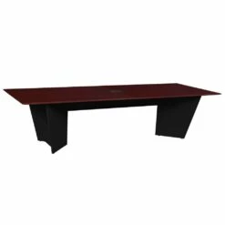 Array 120" Conference Table With Power Data Grommet- Mahogany/ Black - Regency ACT12048MHBK