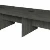 Legacy 192" Modular Racetrack Conference Table With 2 Power Data Grommets In Ash Grey - Regency LCTRT19252AG