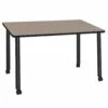 Regency Kee 48 X 24 In. Mobile Training Seminar Table- Beige Top, Black Legs - Regency MTC4824BEBK