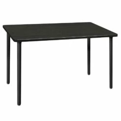 Regency Kee 48 X 24 In. Folding Training Seminar Table- Ash Grey Top, Black Legs - Regency MTF4824AGBK