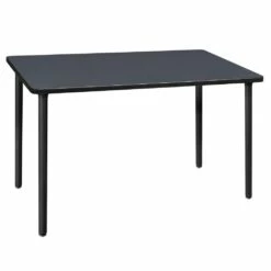 Regency Kee 48 X 24 In. Folding Training Seminar Table- Grey Top, Black Legs - Regency MTF4824GYBK
