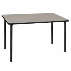 Regency Kee 48 X 24 In. Folding Training Seminar Table- Maple Top, Black Legs - Regency MTF4824PLBK