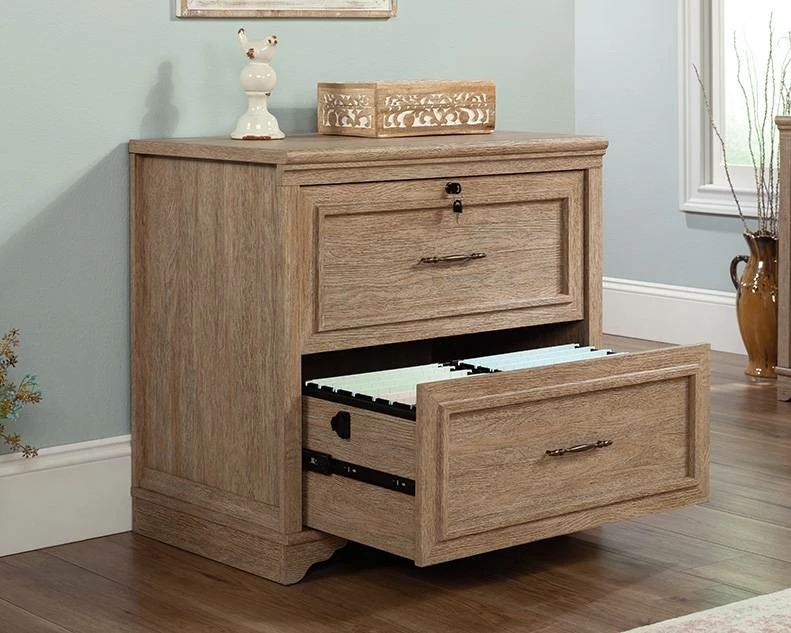 Rollingwood 2-Drawer Lateral File Cabinet In Brushed Oak - Sauder 431438 - Image 2