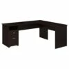 Cabot 72W L Shaped Computer Desk With Drawers In Espresso Oak - Bush Furniture CAB051EPO