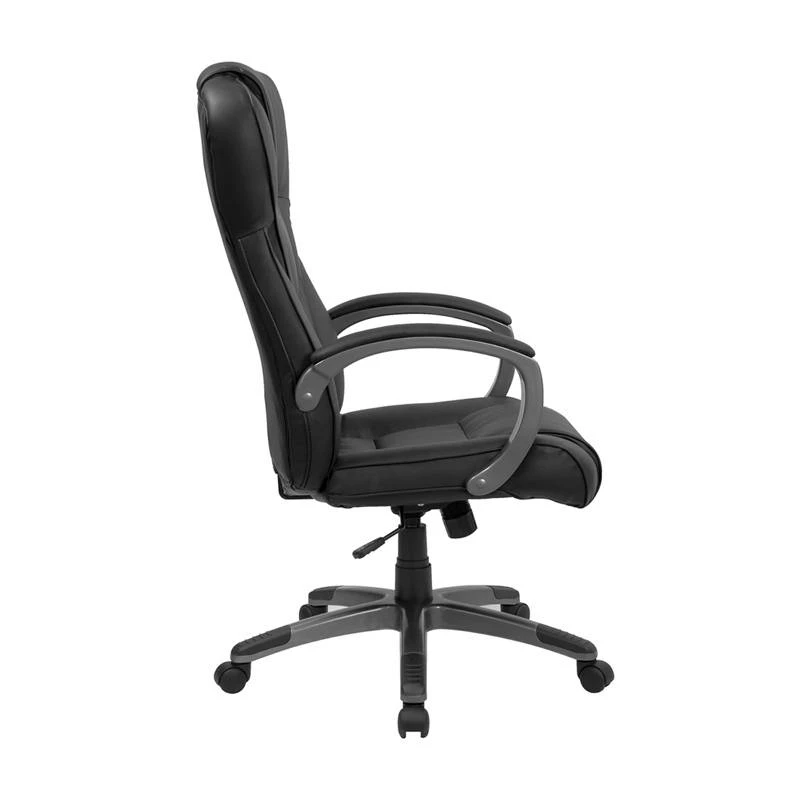 High Back Black Leather Executive Office Chair - Flash Furniture BT-9069-BK-GG