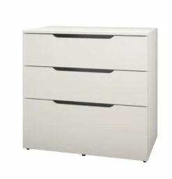 Arobas Filing Cabinet With 3 Drawers In White - Nexera 600303