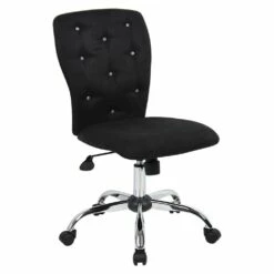 Boss Office Products B220-BK Tiffany Microfiber Chair In Black